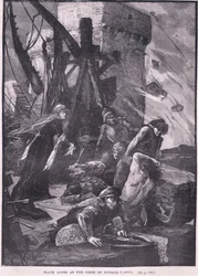 Inés la Negra en el sitio del castillo de Dunbar, 1326